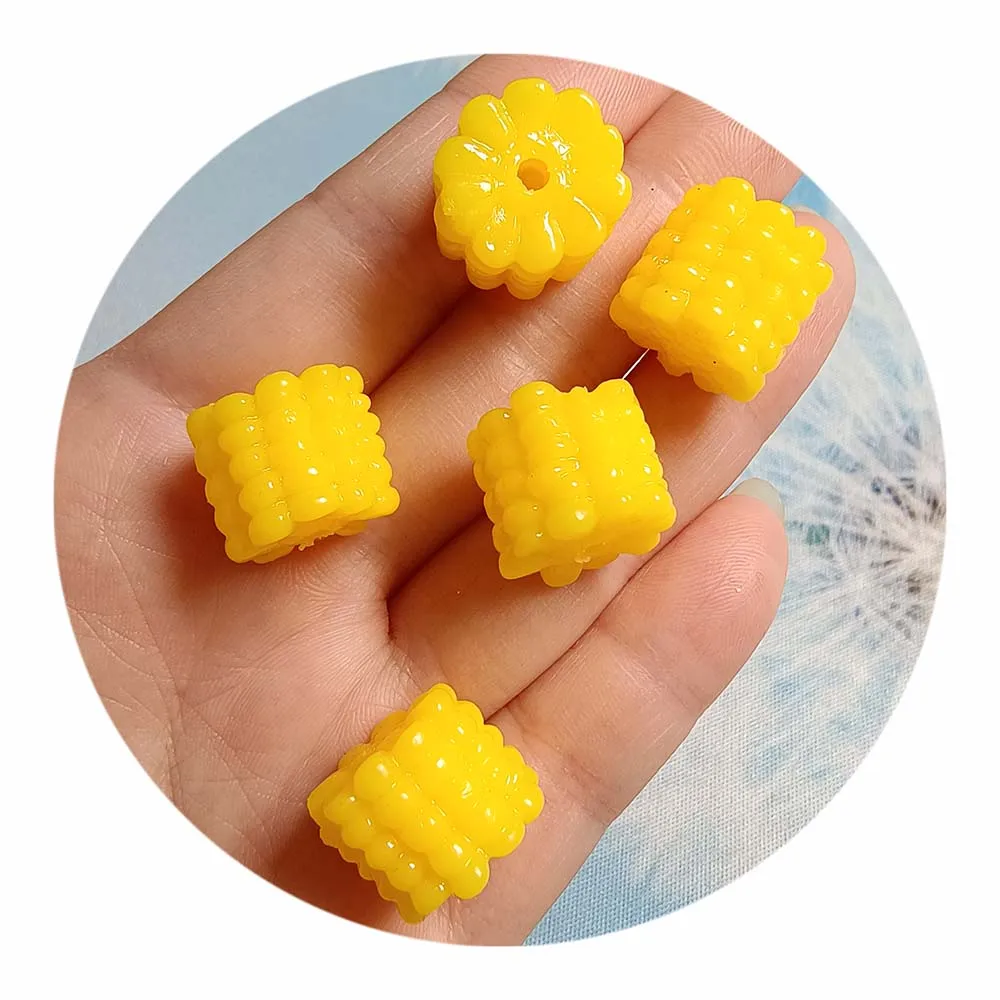 Funny 3D Mini Corn Miniature Doll House Food Pretend Kitchen Toy Miniature Food
