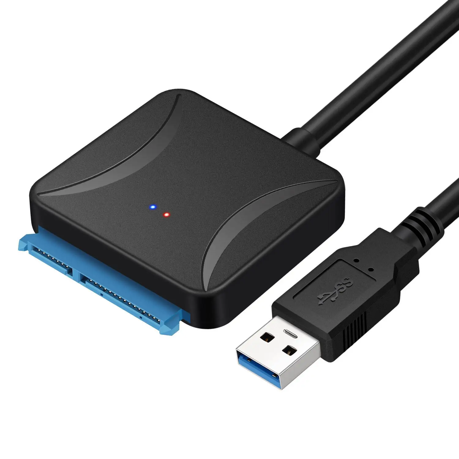 

SATA to USB 3.0 Adapter Cable for 3.5/2.5 Inch SSD HDD SATA III Hard Drive Disk Converter Support UASP, Black