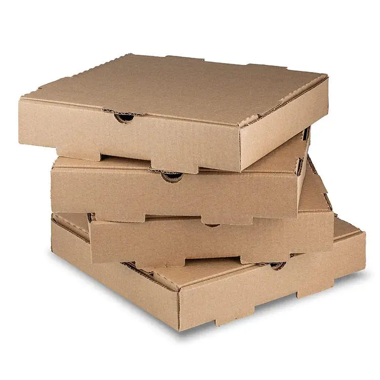 

Wholesale Recyclable Custom Printed Personalised All Size 9 10 11 12 14 18 Inch Kraft Paper Pizza Boxes