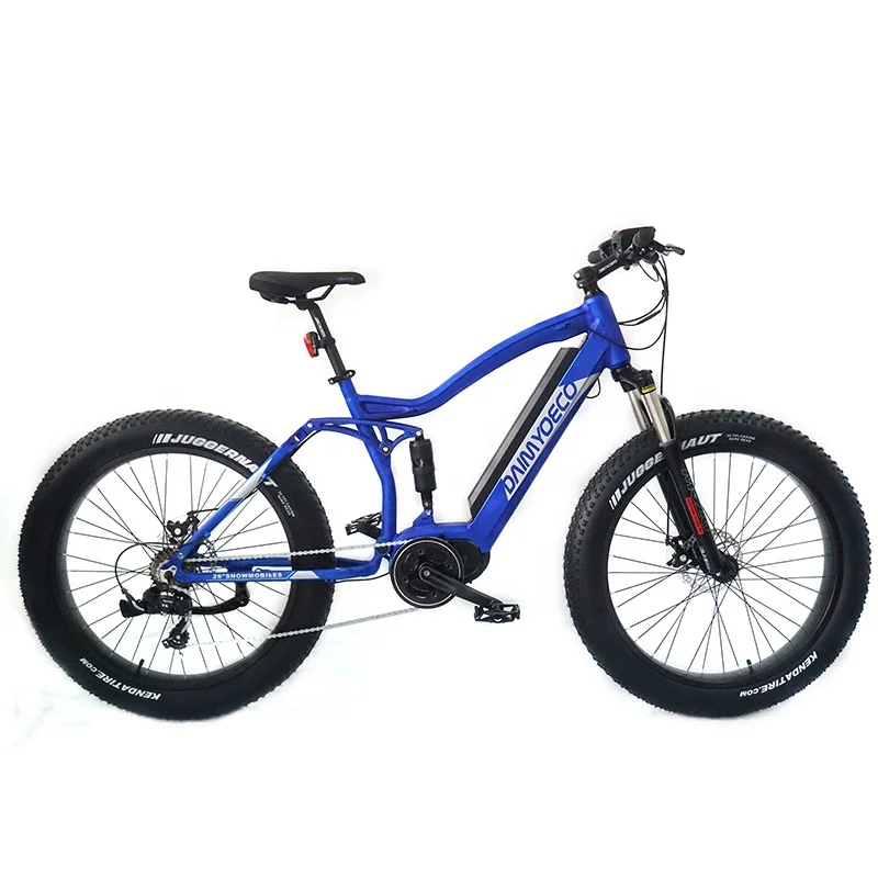 

26 inch shock absorber suspension mountain fat electric bike bicycle fat tire e bike, Customizable