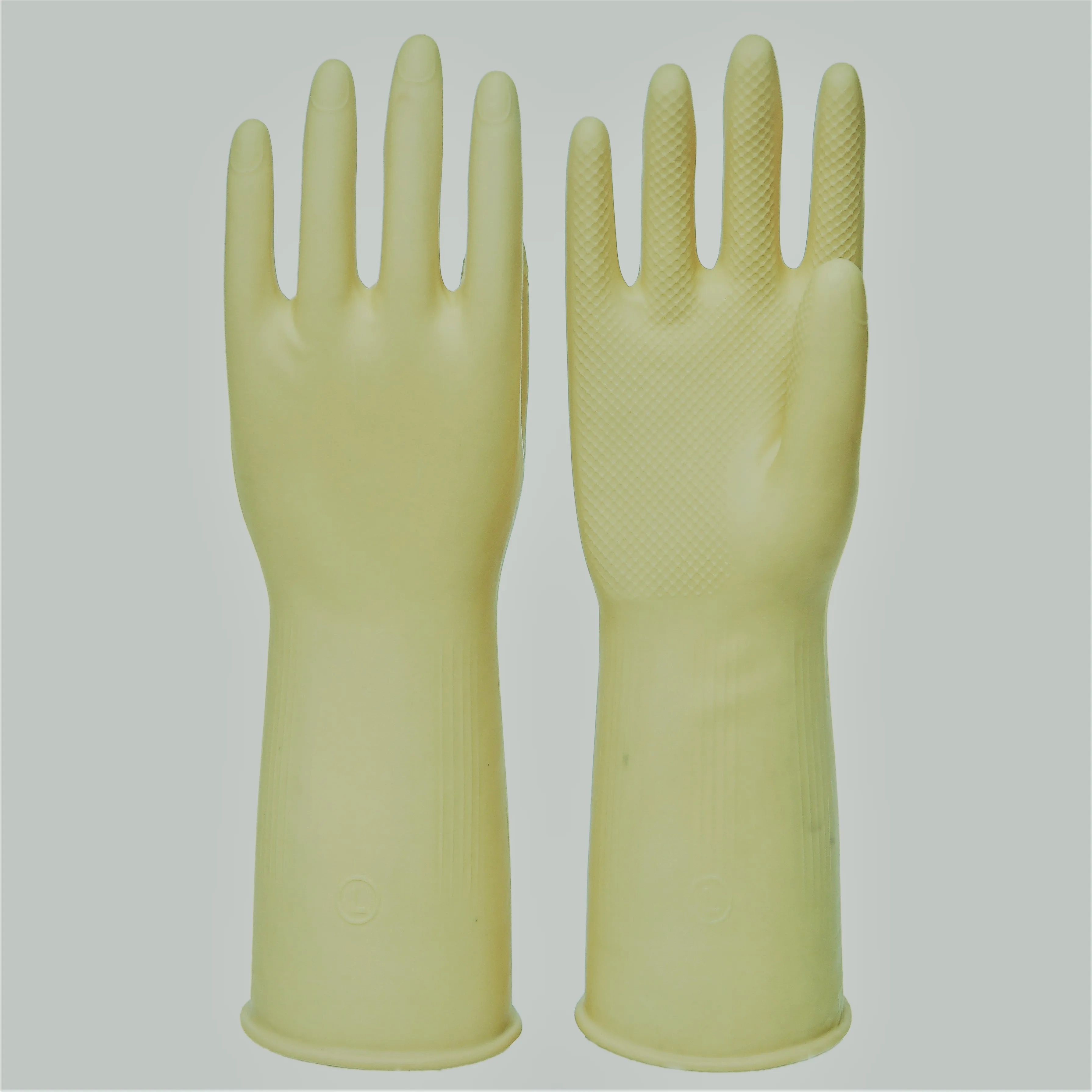 70-100g natural color rubber gloves milky color latex gloves