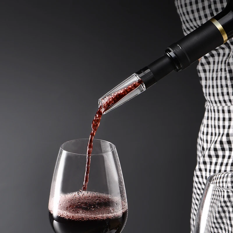 

Portable aerating wine pourer easy to control red wine aerator pourer for bar,hotel,restaurant