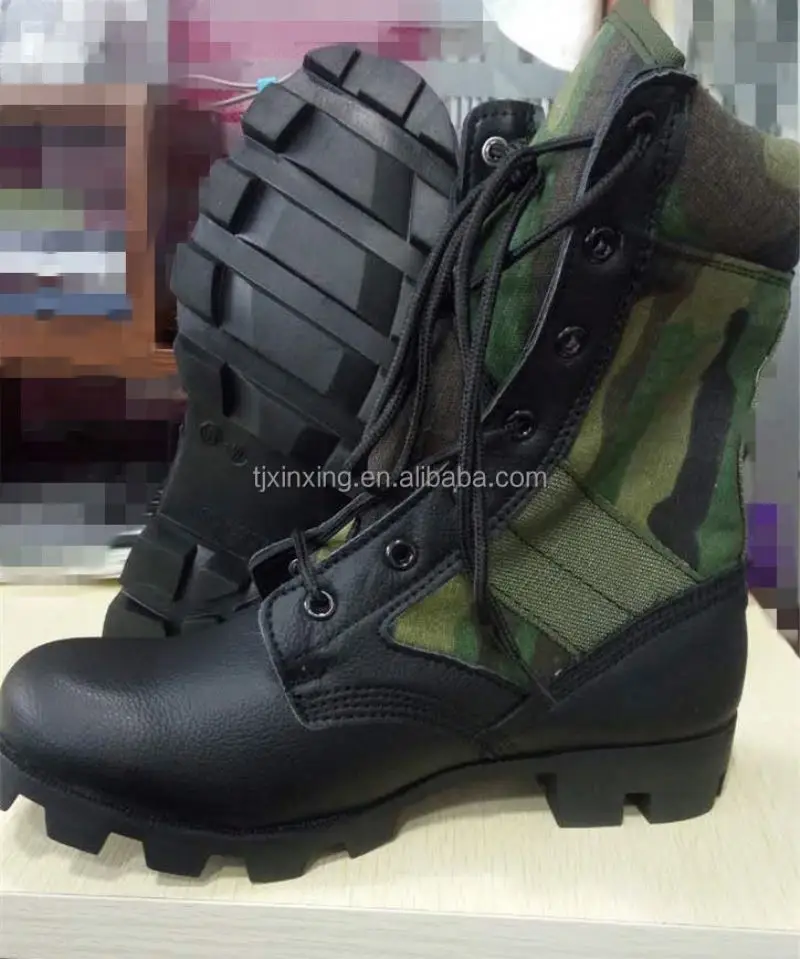 

army camo leather boots long shoes for men