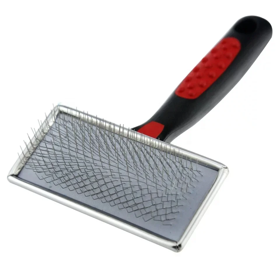 

Pet Products Pet Grooming Brush Self Cleaning Dog Cat Brush Dog Hair Remover Dog Comb, Black