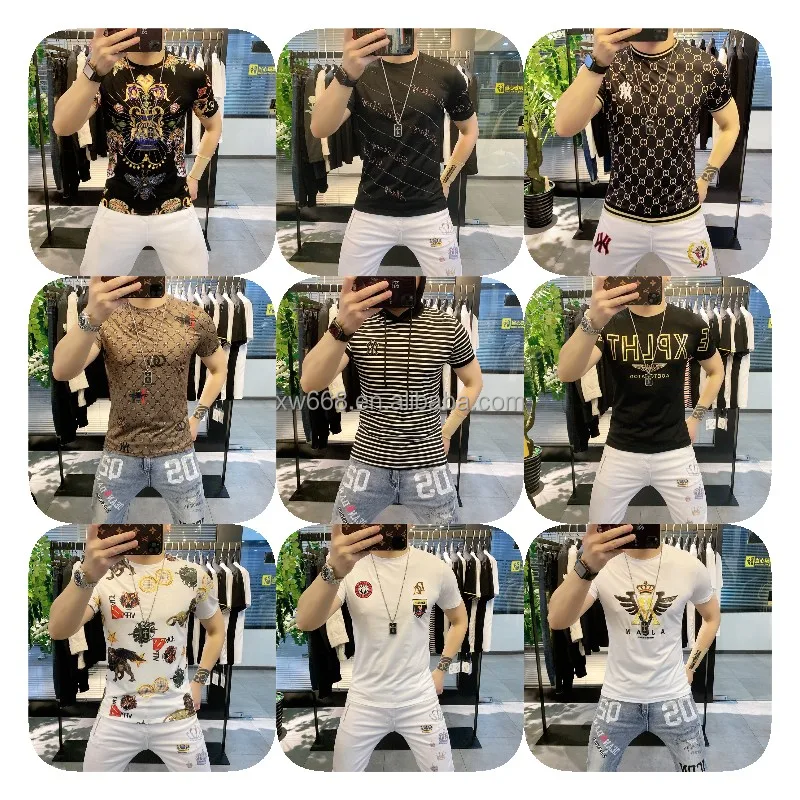 

High quality factory wholesale high quality men's shirts short sleeves fashion hot selling men's T-shirts, Customized color