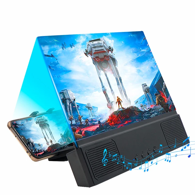 

Settpower L12 2021 Latest Top Quality 12-inch Mobile Phone Screen Magnifier with Speaker L2, Black