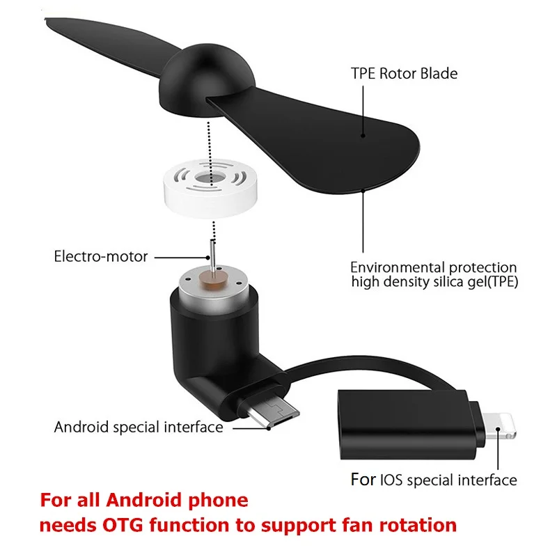 For Iphone Mini Fan For Micro Mobile Phone Portable Usb Mini Fan Buy