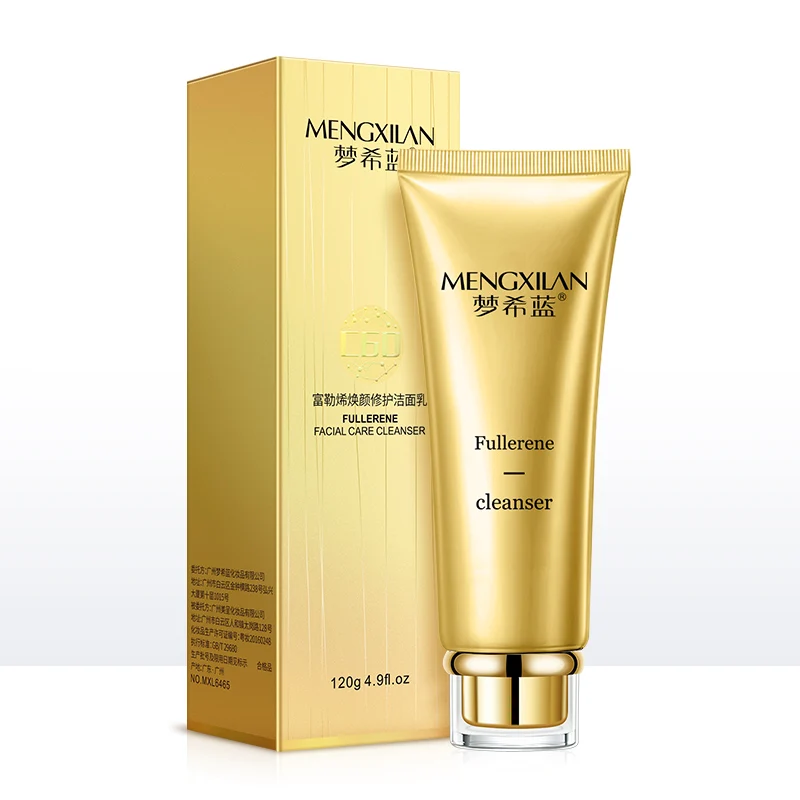 

OEM ODM Private label 24 k gold mild facial Cleanser deep cleansing Natural Organic Face wash, Milk white cream