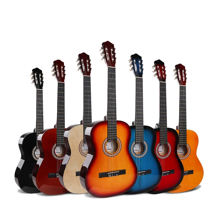 

Beginner guitar In stock promotion classica guitar Linden wood guitar kit
