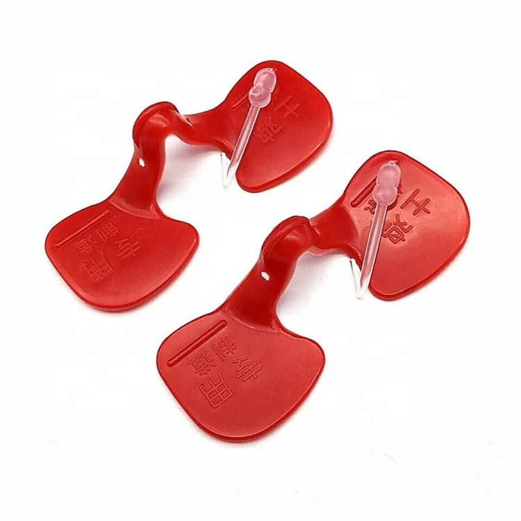 

500 PCs Chicken Protecting Glasses Eye Cover Plastic Red Chicken Blinders