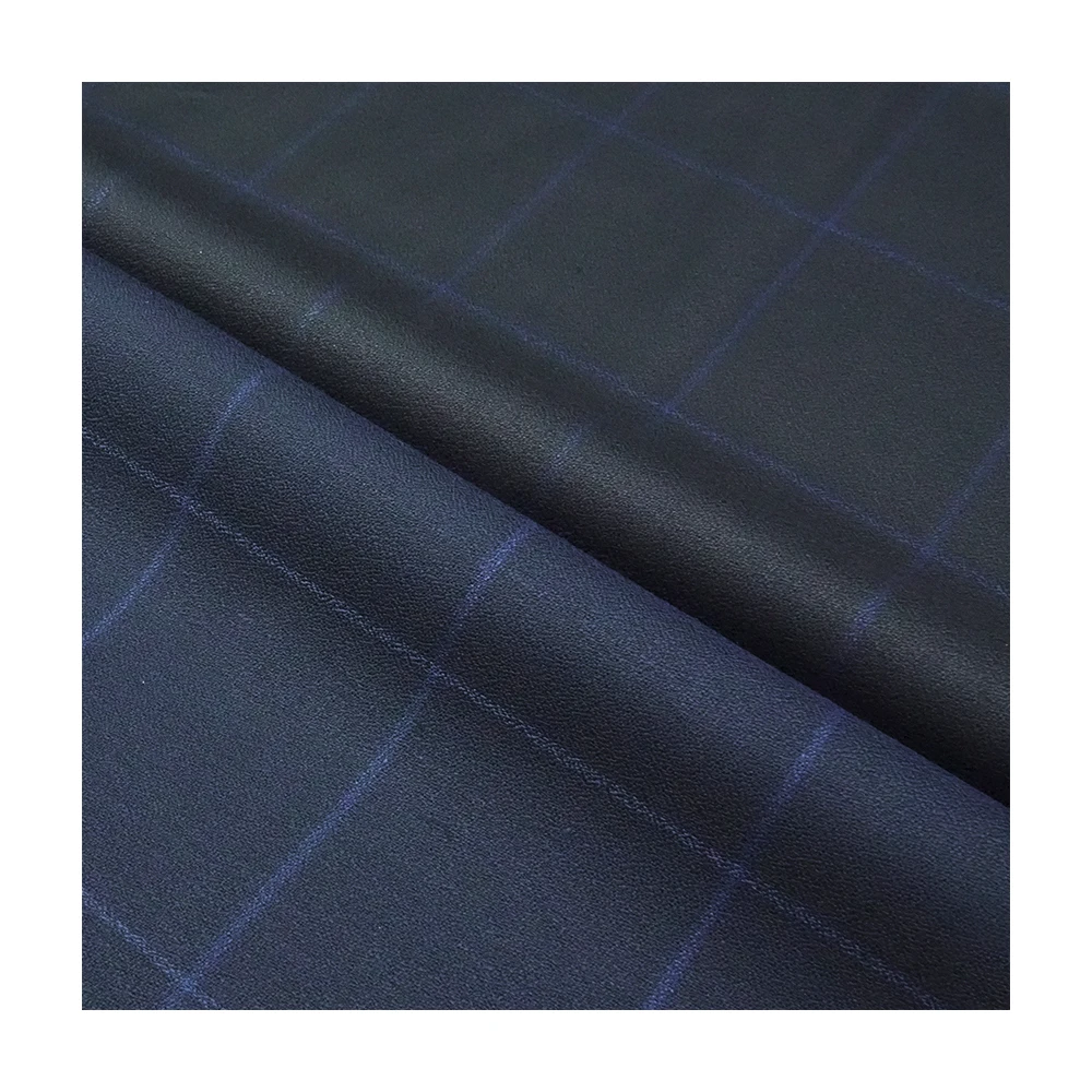 Factory Price RTS 70% Wool 30% Polyester Organic Woven Worsted Fabric Yarn Dyed Pattern for Men's Suits & Jackets