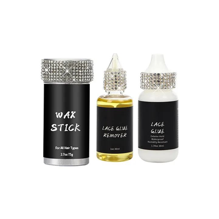 

Glisten Rhinestones Private Label Lace Glue Wig Aterproof Hair Lace Wig Glue Edge Control Styling Wax Stick Mousse