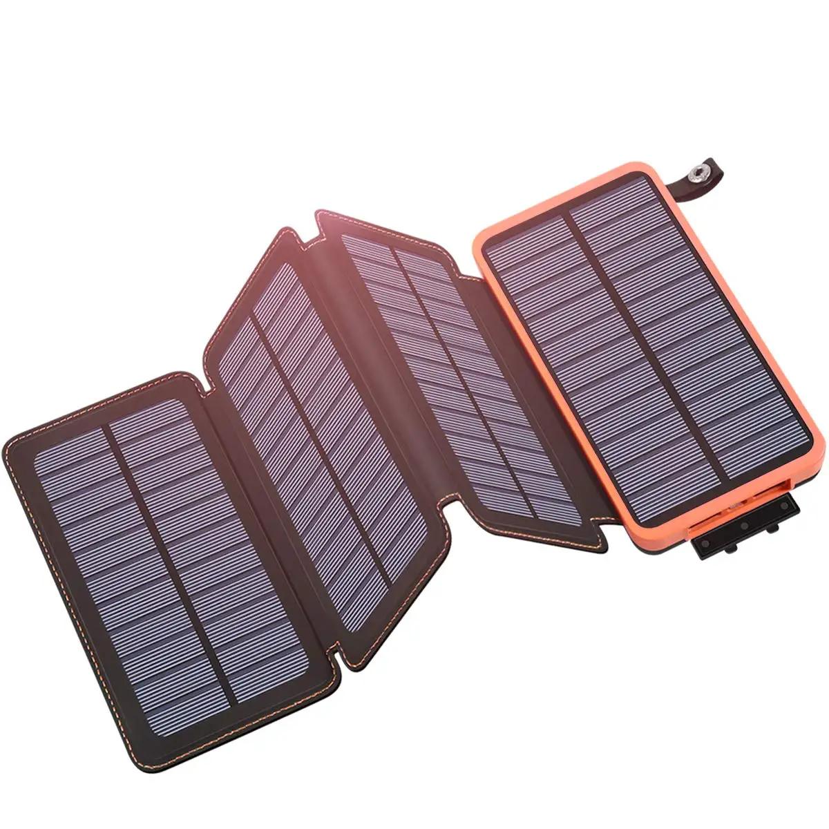 

Factory hot selling folding solar phone power bank charger solar powerbank 20000mah 30000mah