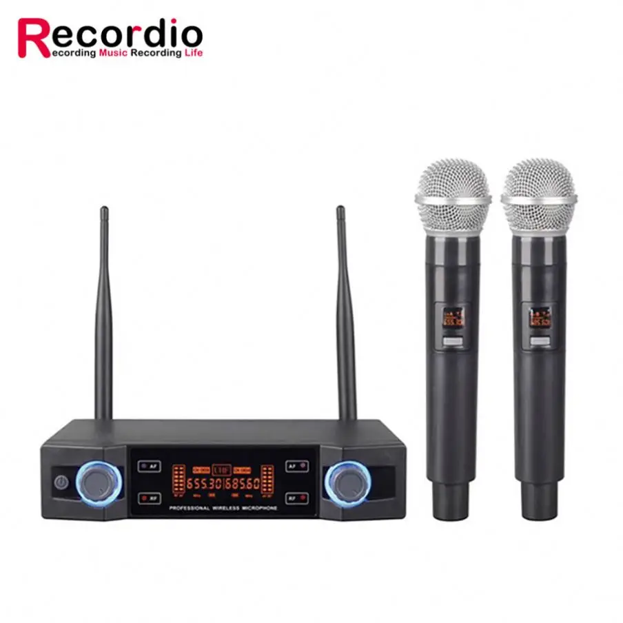 

GAW-V744 Hot Selling Wireless Lapel Microphone With Low Price, Silver&black