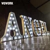 WOWORK handmade OEM standing big Love Marquee light letters Bulb light of Wedding background