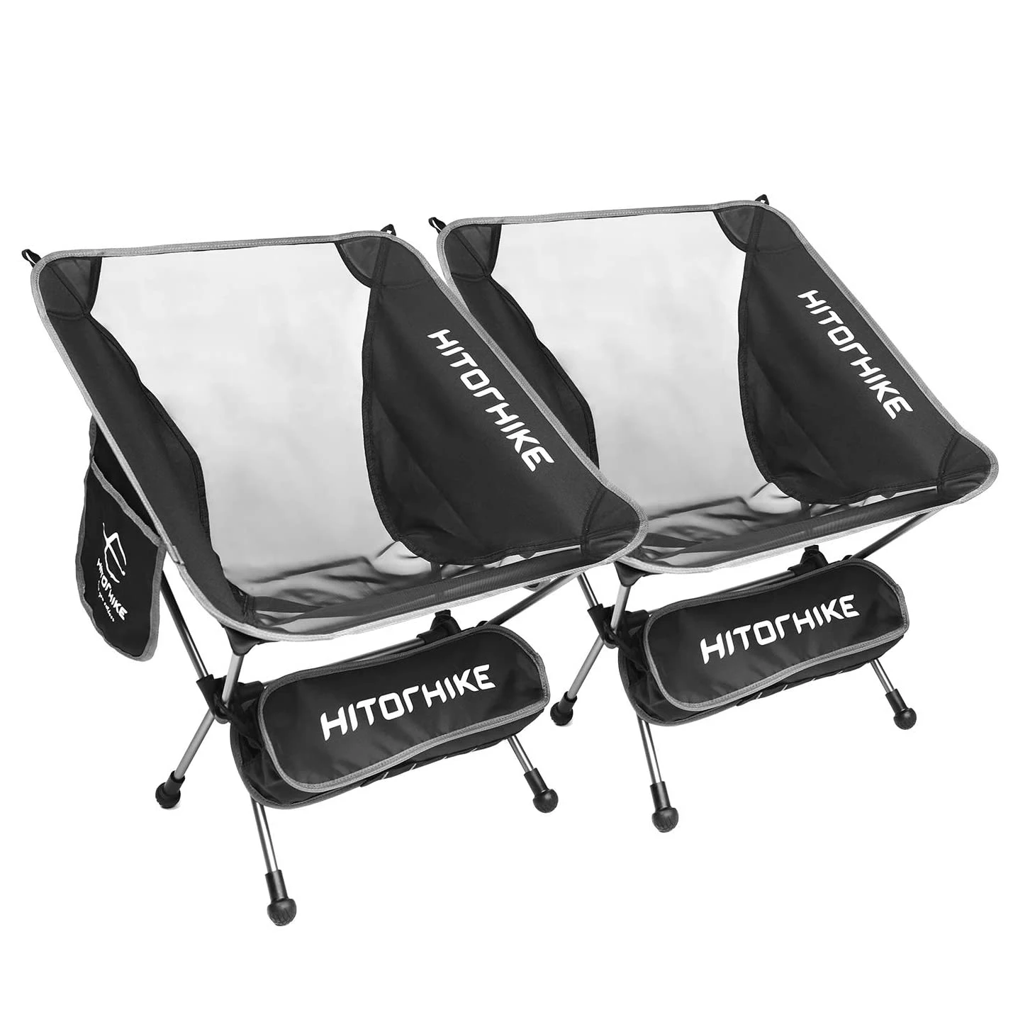 

Hitorhike popular promotion inventory lightweight 2pcs package aluminum alloy moon camping folding chair