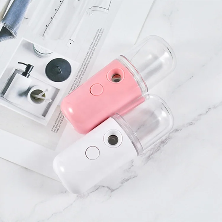 
Portable Rechargeable Handheld Face Nano Mist Spray Mini mist sprayer facial steamer Handy ultrasonic humidifier Water replenis 