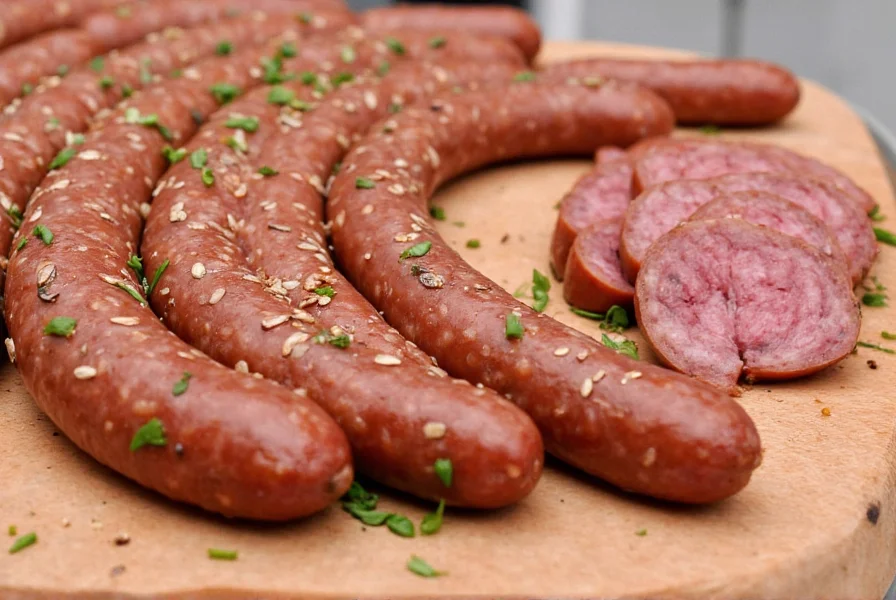 Sausage on a plate