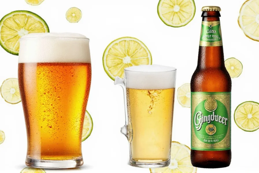 difference between ginger beer and ginger ale