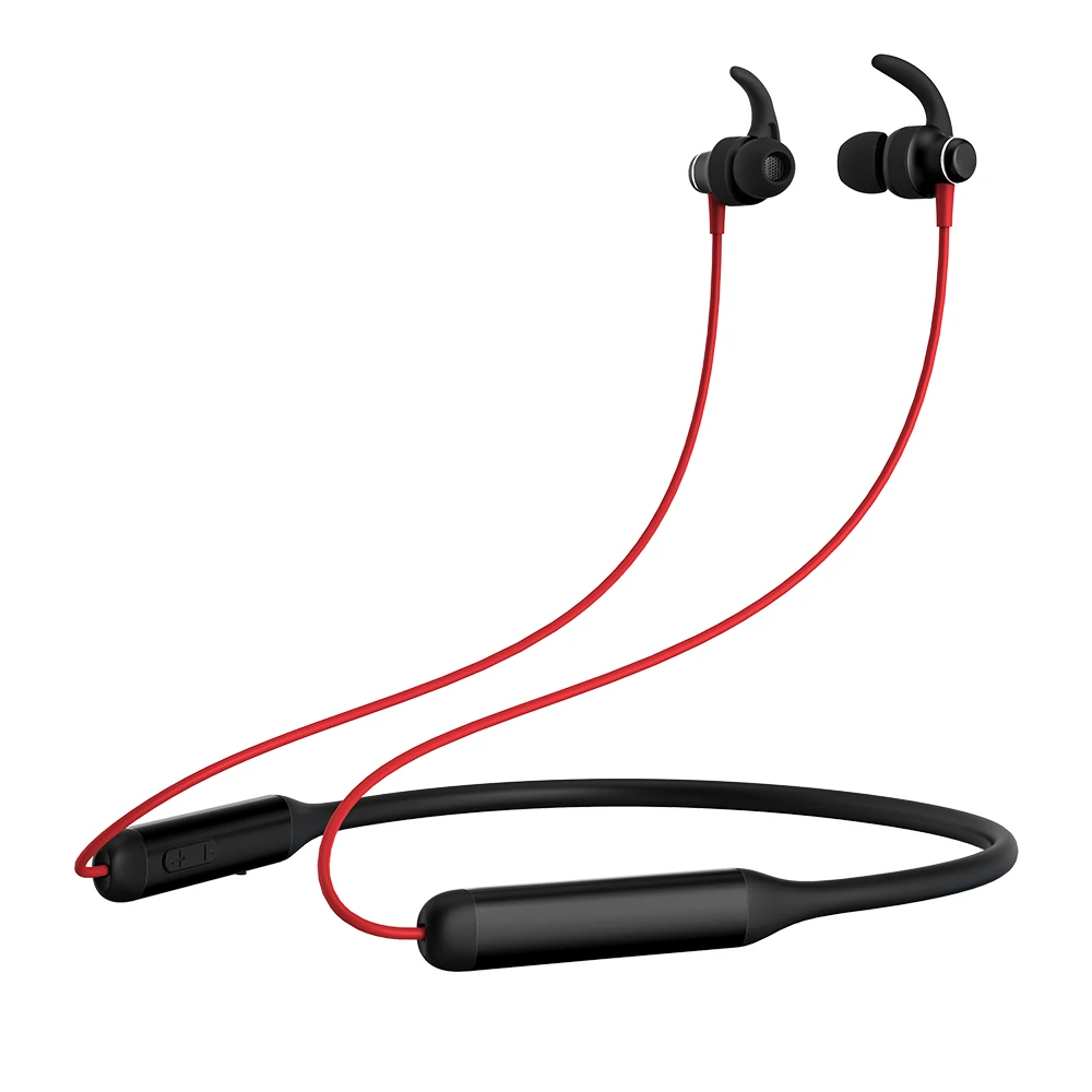 

aptx Play Time 18 Hours Type C port IPX5 hifi bass Silica gel Sport earphone Wireless Neckband Earbuds with qcc3024 chip, Black