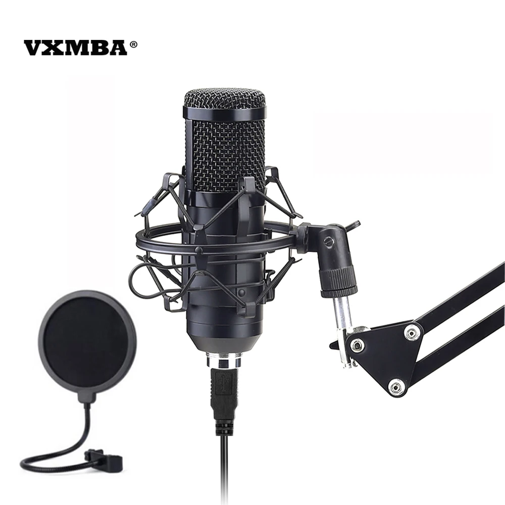 

Hot Sale Professional Wired Condenser Microphone USB 192KHz/24Bit BM700 BM800 Recording Studio Microphone Set for Webcast Live