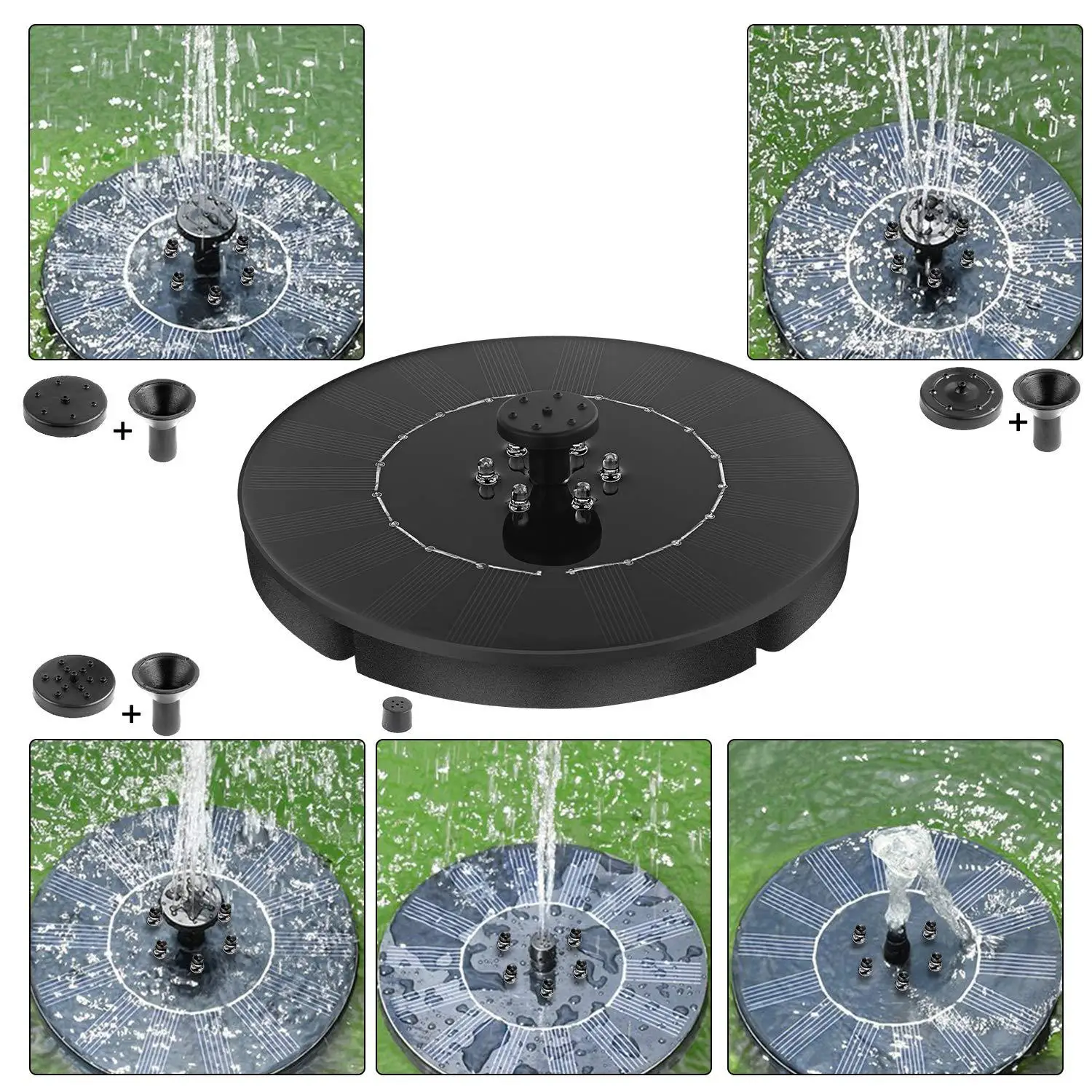 Solar Fountain With Battery Brushless Solar Pond Fountain With Led