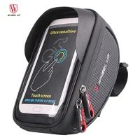 

WHEEL UP Waterproof Motorcycle Phone Mount Bag Front Tube Frame Cycling Case Bike Bicycle Handlebar Bag