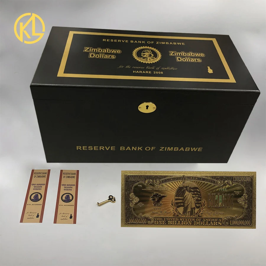 

1200pcs/box Gold or Silver Color Foil American Billion US Dollar Gold Banknote for Patriotism Souvenir Gifts and Collection, Gold/colored gold/silver