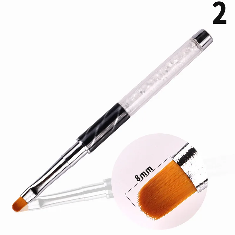 

New style Nail Hair Acrylic Handle Drawing Nail Art Cat Eye Pencil Nair Liner Brush, Pictures showed