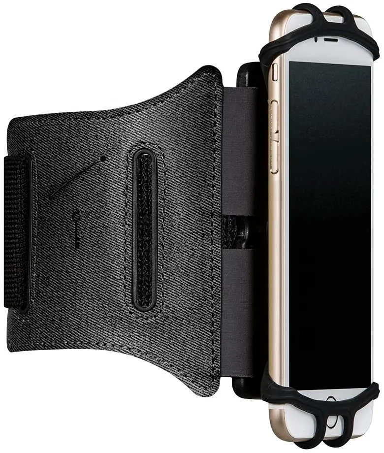 

360 degree Rotatable Mobile Phone Armband with Key Holder, Running armband for iphone, Black