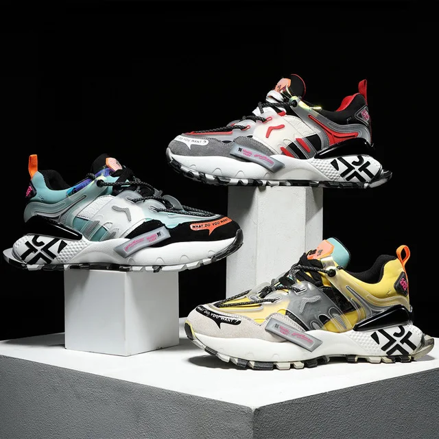 

Men sports shoes Platform Sneakers shoes Unisex Genuine Leather Casual Shoes Men, Black,white,red,grey