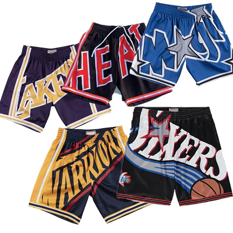 

Wholesale 2021 Summer Fashion Mens Quick Dry Running Sports Mesh Vintage Hardwood Classic Big Face Basketball Shorts Pants