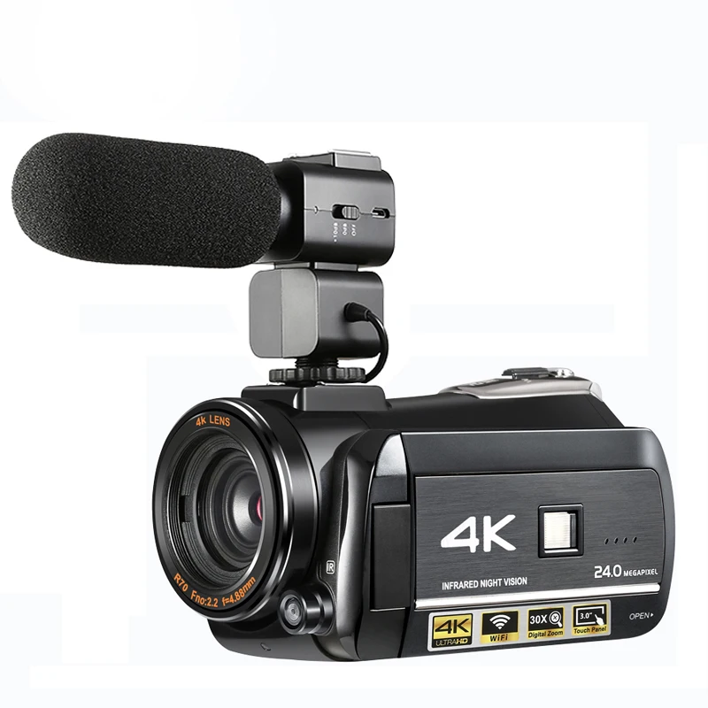 

Winait NEW Ultra 4k Digital video camera with 3.0'' touch display 30x digital zoom home use digital video camcorder