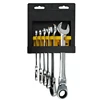 6pcs Adjustable Ratchet Wrench Set Spanner Set