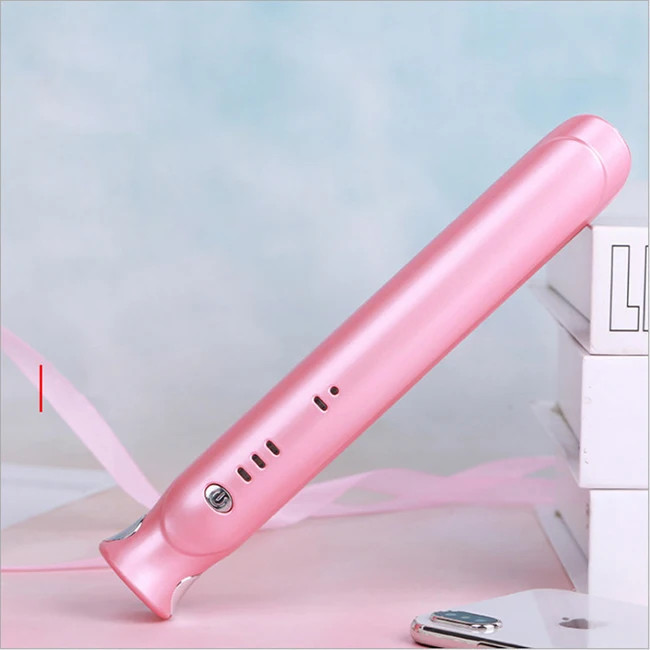 

Portable usb mini hair straightener hair straightener wireless ceramic flat pritech, Pink