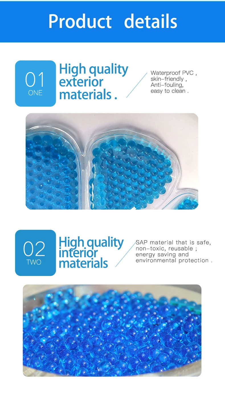 Woman Self Cooling Pad Gel Therapy Beads Breast Heating Pad Hot Cold