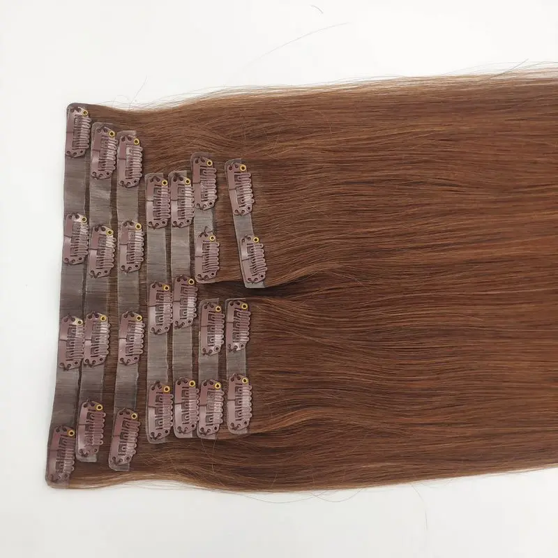 

Synthetic Seamless Clip In Hair Extension in Many Colors, Custom colors