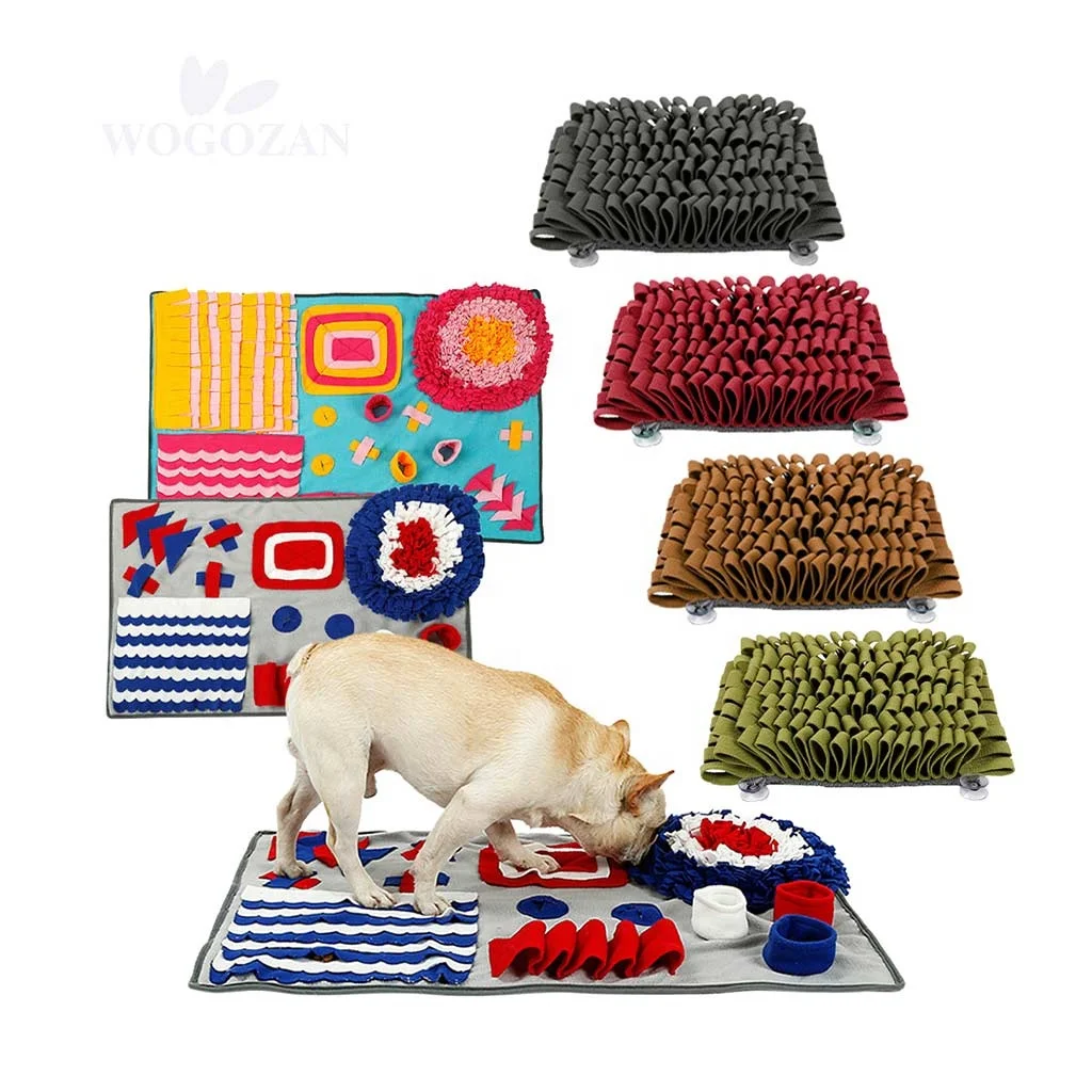

2021 ODM Pet Dog Slow Feeding Sniffing Mat Pad Blanket Training Nose Work Nosework Puzzle Toy Sunflower Snuffle Mat For Dogs