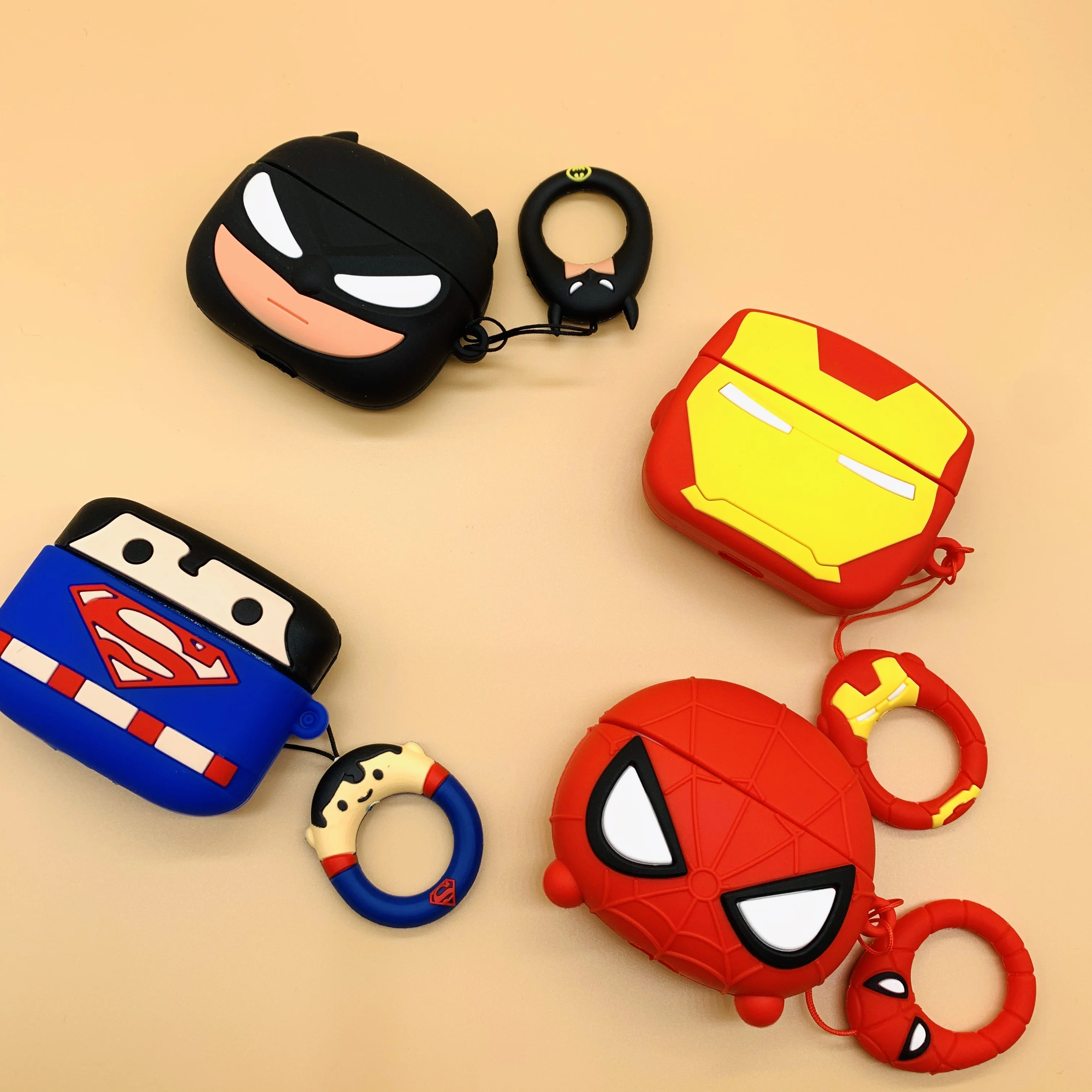 

3D Super Cute Cartoon Hero Characters Earphones Cover For Apple AirPods Pro 3 Case