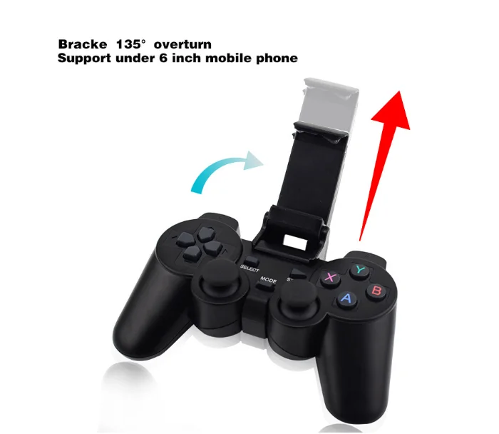 Zwart 2.4G Usb Handvat Draadloze Game Controller Voor Pc Android Tv Box Telefoon