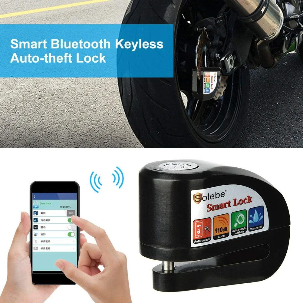 mobile phone alarm for a motorbike