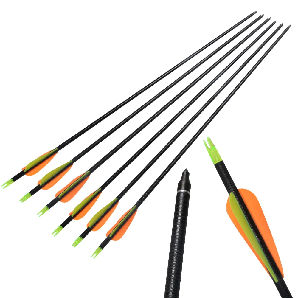 

Fiberglass shooting arrow 31 inches fiberglass spine used for outdoor practice or hunting