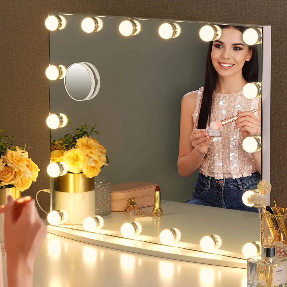 

Bathroom Table Dressing Room 10 Bulbs Lighting Strip Hollywood Style Light LED Vanity Makeup Mirror Lights Kits