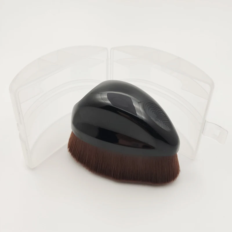 

Wholesale oval makeup brushes flat foundation brush, Black or customized