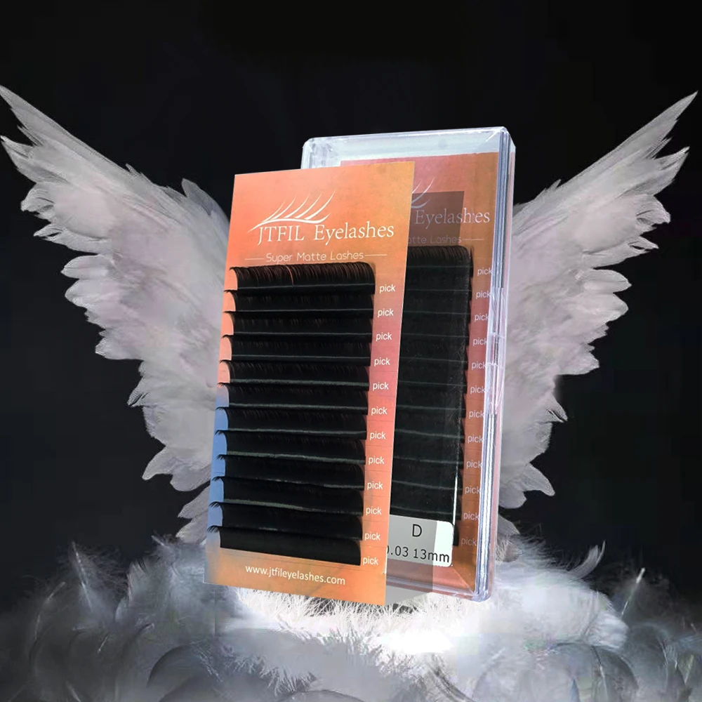 

JTFIL China Supplies Wholesale Individual Eyelash Extensions And Sell Mixed Length Classic Eyelash Extension Sample For Salon