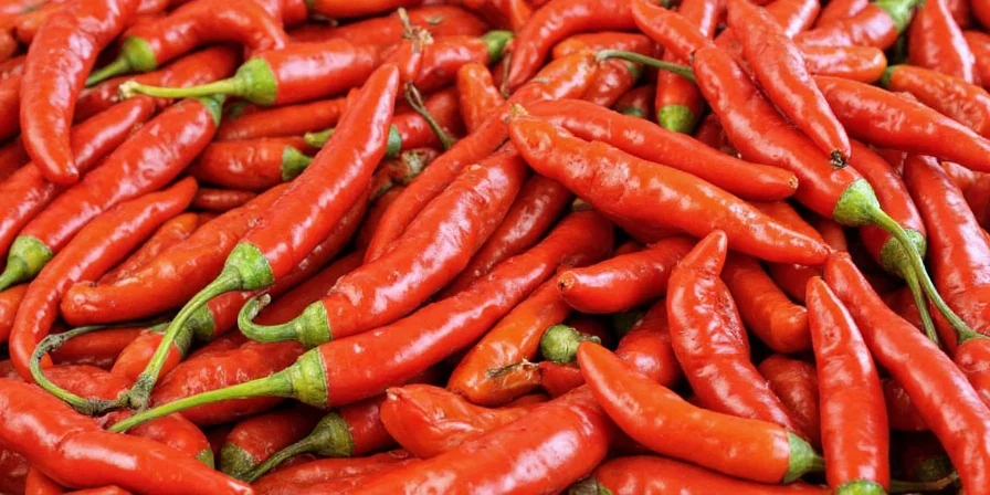 Drying sliced peppers in the oven on a baking tray