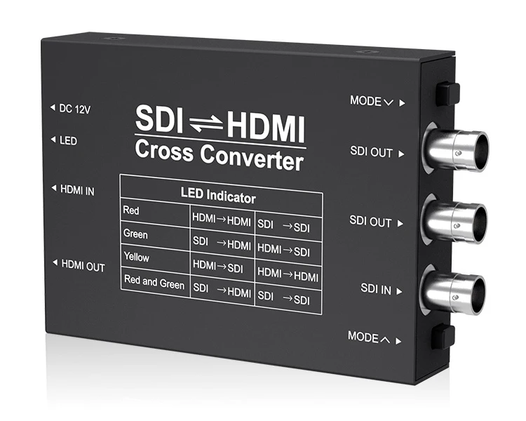 

SEETEC HDMI switcher broadcast 1080p sd to hd converter, Black