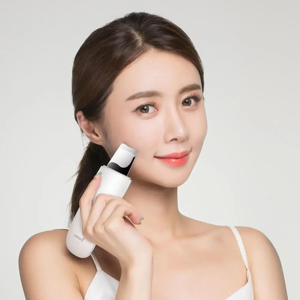

Xiaomi Wellskins Ultrasonic Facial Skin Scrubber Deep Face Cleaning Blackhead Remove Rechargeable Cleaning Beauty Instrument