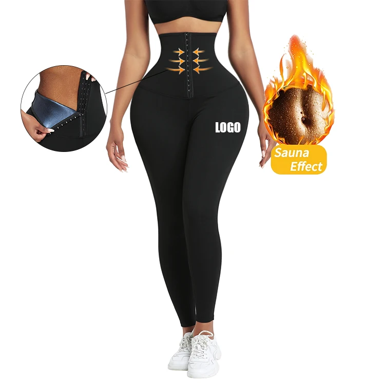 

Custom Logo High Elasticity Yoga Material Women Lose Weight Fitness Yoga Pants High Waist Tummy Trimmer Waist Trainer Leggings