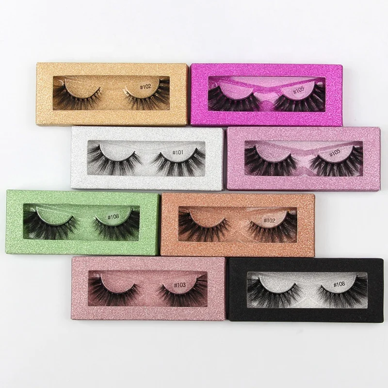 

Mink Eyelashes Vendors Natural Volume Eye Lashes Manufacturer Private Label 3D Beauty Lash Fluffy Fake False Eyelashes With Box